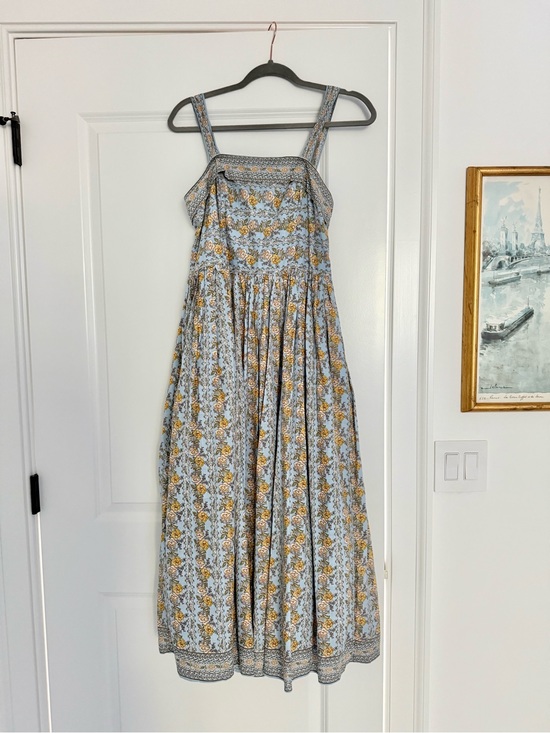Max Studio Dresses & Skirts - Max Studio Light Blue and Yellow Floral Maxi Dress